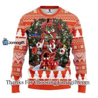 Baltimore Orioles Tree Ugly Christmas Fleece Sweater 3