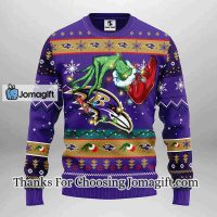 Baltimore Ravens Grinch Christmas Ugly Sweater 3