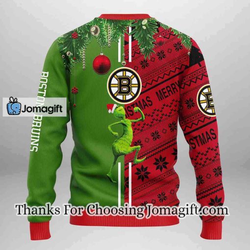 Boston Bruins Grinch & Scooby-doo Christmas Ugly Sweater
