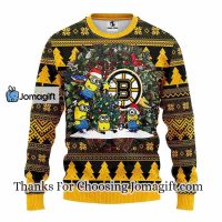Boston Bruins Minion Christmas Ugly Sweater 3