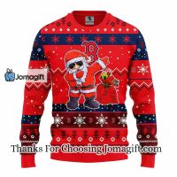 Boston Red Sox Dabbing Santa Claus Christmas Ugly Sweater 3