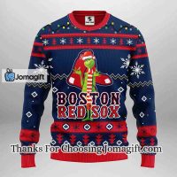 Boston Red Sox Grinch Christmas Ugly Sweater 3