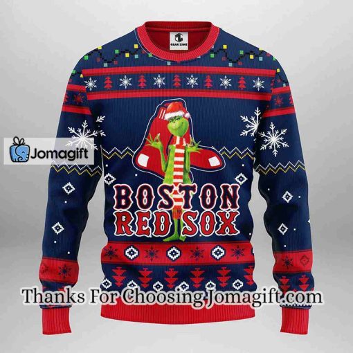Boston Red Sox Grinch Christmas Ugly Sweater