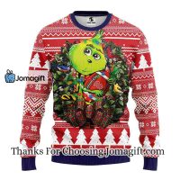 Boston Red Sox Grinch Hug Christmas Ugly Sweater 3