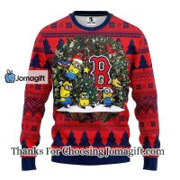 Boston Red Sox Minion Christmas Ugly Sweater 3