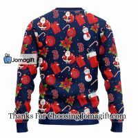 Boston Red Sox Santa Claus Snowman Christmas Ugly Sweater 2 1