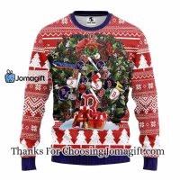 Boston Red Sox Tree Ugly Christmas Fleece Sweater 3