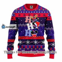 Buffalo Bills HoHoHo Mickey Christmas Ugly Sweater 3