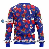 Buffalo Bills Santa Claus Snowman Christmas Ugly Sweater 2 1
