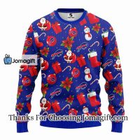 Buffalo Bills Santa Claus Snowman Christmas Ugly Sweater 3