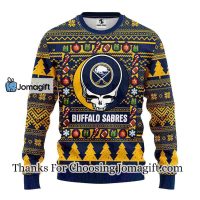 Buffalo Sabres Grateful Dead Ugly Christmas Fleece Sweater 3