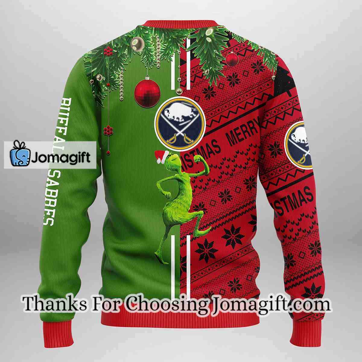 Buffalo Sabres Grinch Scooby doo Christmas Ugly Sweater 2 1
