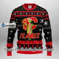 Calgary Flames Funny Grinch Christmas Ugly Sweater
