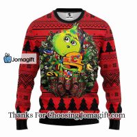 Calgary Flames Grinch Hug Christmas Ugly Sweater