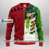 Calgary Flames Grinch & Scooby-doo Christmas Ugly Sweater