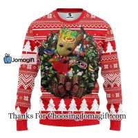 Carolina Hurricanes Groot Hug Christmas Ugly Sweater
