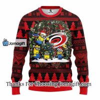 Carolina Hurricanes Minion Christmas Ugly Sweater