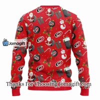 Carolina Hurricanes Santa Claus Snowman Christmas Ugly Sweater