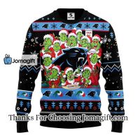 Carolina Panthers 12 Grinch Xmas Day Christmas Ugly Sweater