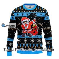 Carolina Panthers Dabbing Santa Claus Christmas Ugly Sweater 3
