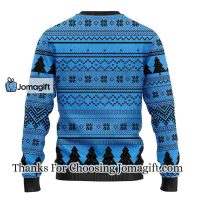 Carolina Panthers Grateful Dead Ugly Christmas Fleece Sweater 2 1