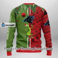 Carolina Panthers Grinch & Scooby-Doo Christmas Ugly Sweater