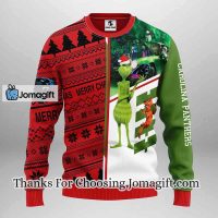 Carolina Panthers Grinch & Scooby-Doo Christmas Ugly Sweater