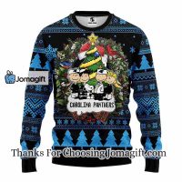 Carolina Panthers Snoopy Dog Christmas Ugly Sweater