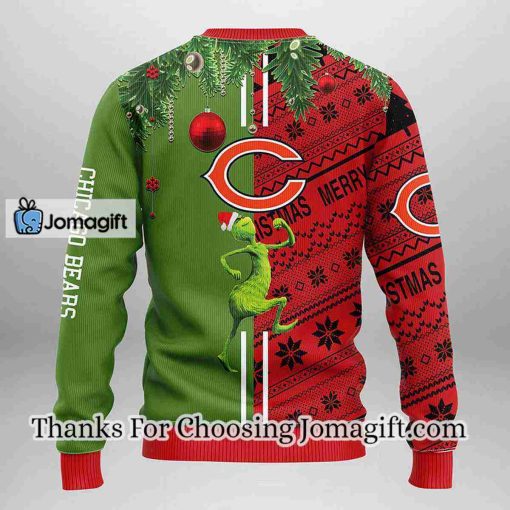 Chicago Bears Grinch & Scooby-Doo Christmas Ugly Sweater
