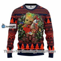 Chicago Bears Groot Hug Christmas Ugly Sweater 3