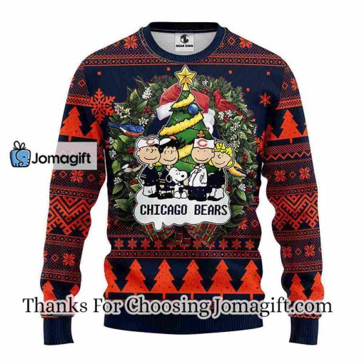 Chicago Bears Snoopy Dog Christmas Ugly Sweater