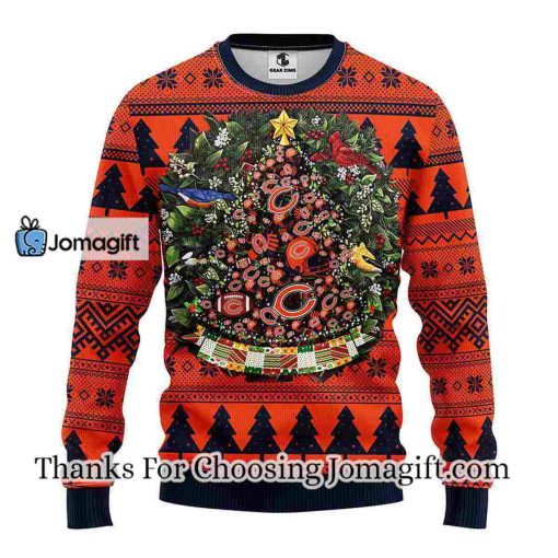 Chicago Bears Tree Ball Christmas Ugly Sweater