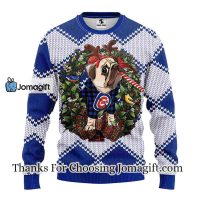 Chicago Cubs Pub Dog Christmas Ugly Sweater 3