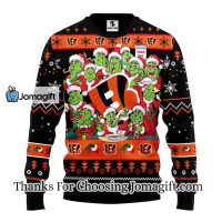 Cincinnati Bengals 12 Grinch Xmas Day Christmas Ugly Sweater