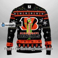 Cincinnati Bengals Funny Grinch Christmas Ugly Sweater 3