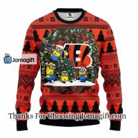 Cincinnati Bengals Minion Christmas Ugly Sweater 3