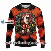 Cincinnati Bengals Pub Dog Christmas Ugly Sweater 3