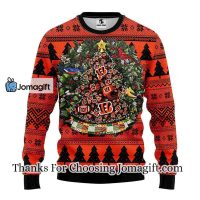 Cincinnati Bengals Tree Ball Christmas Ugly Sweater 3