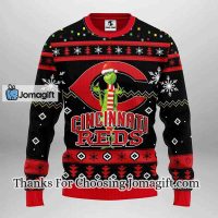 Cincinnati Reds Grinch Christmas Ugly Sweater