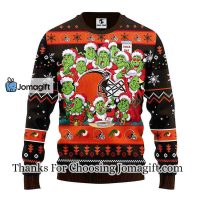 Cleveland Browns 12 Grinch Xmas Day Christmas Ugly Sweater 2 1