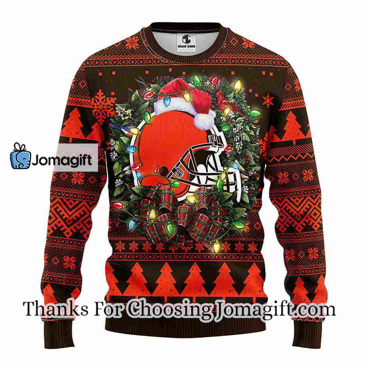 Cleveland Browns Christmas Ugly Sweater 3