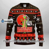 Cleveland Browns Funny Grinch Christmas Ugly Sweater