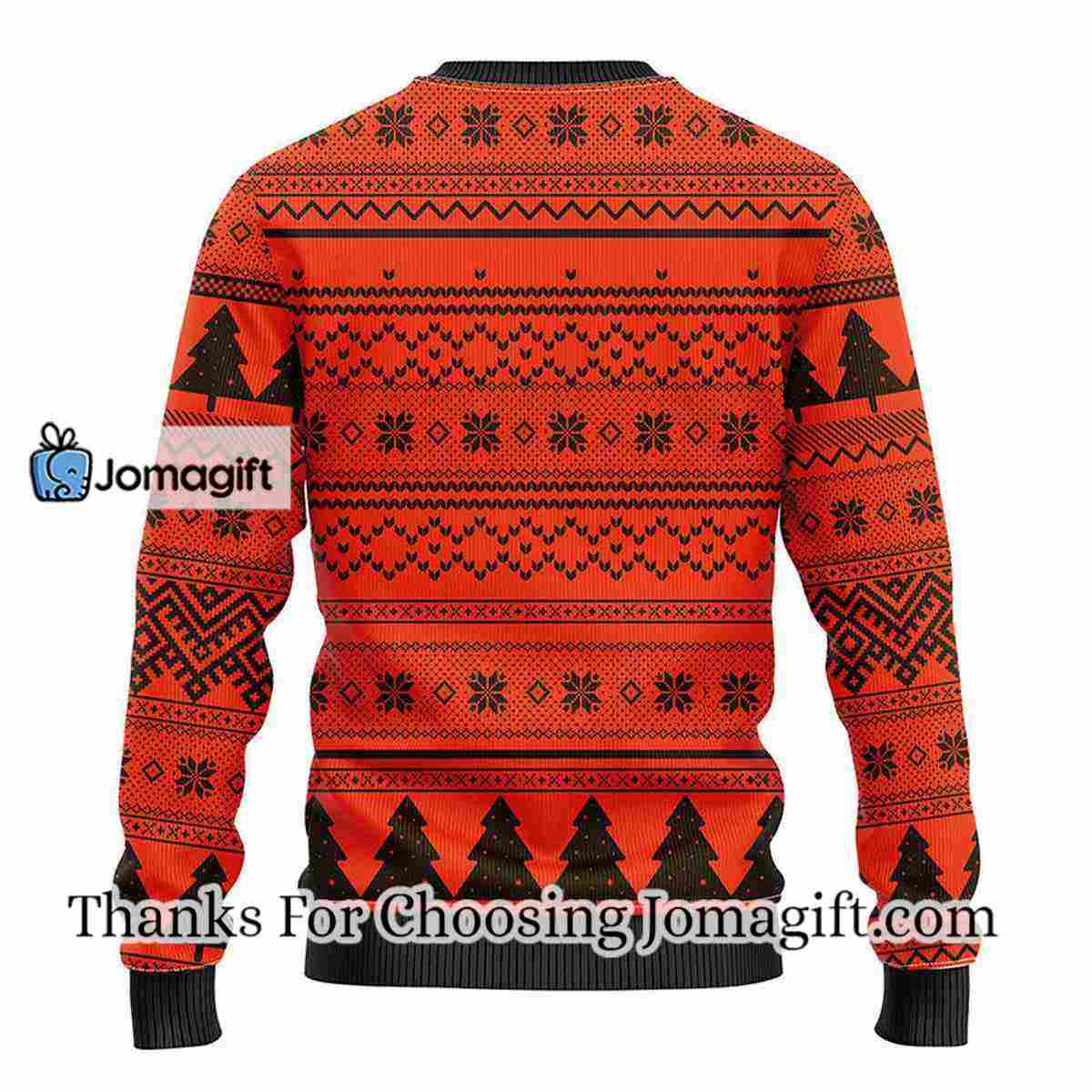 Cleveland Browns Grateful Dead Ugly Christmas Fleece Sweater 2 1