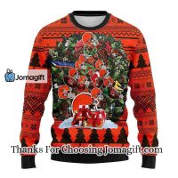 Cleveland Browns Tree Ugly Christmas Fleece Sweater
