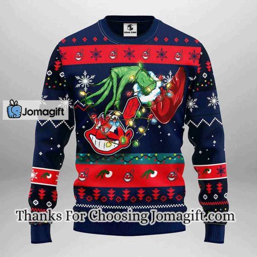 Cleveland Indians Grinch Christmas Ugly Sweater