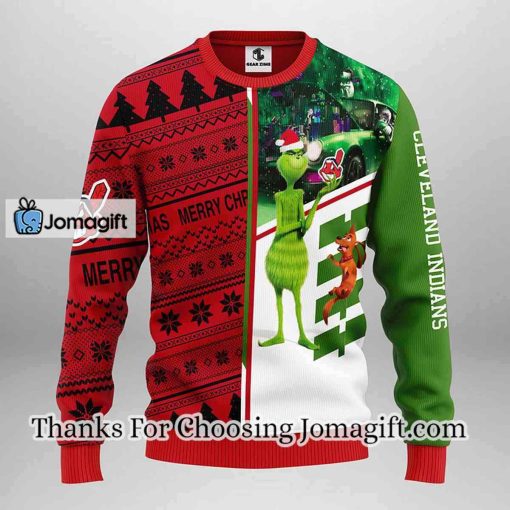 Cleveland Indians Grinch & Scooby-doo Christmas Ugly Sweater
