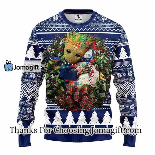 Cleveland Indians Groot Hug Christmas Ugly Sweater