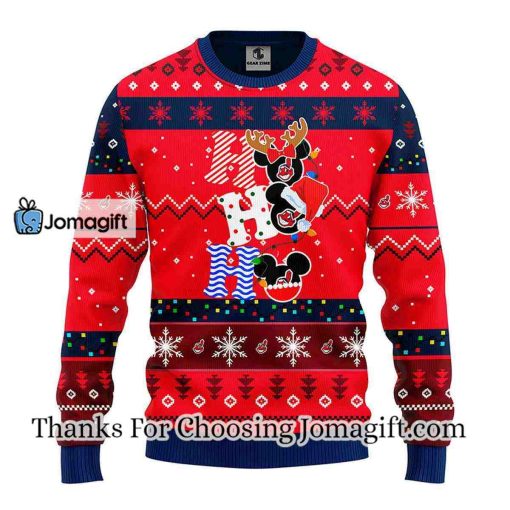Cleveland Indians Hohoho Mickey Christmas Ugly Sweater