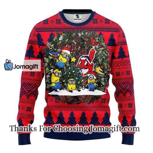 Cleveland Indians Minion Christmas Ugly Sweater