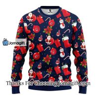 Cleveland Indians Santa Claus Snowman Christmas Ugly Sweater 3